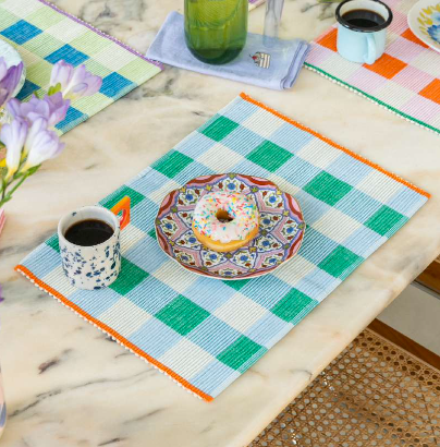 Tischset "Merengue" in Blau