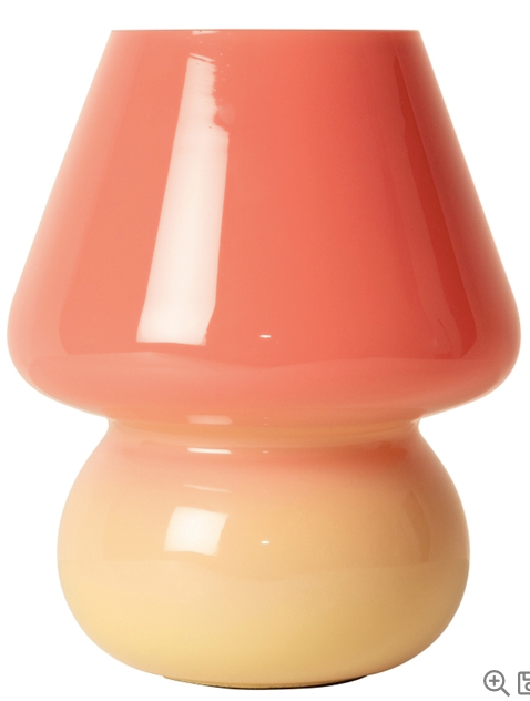 TISCHLAMPE "Lamp Joyful, ombre, pink/yellow, 19xø15 cm"