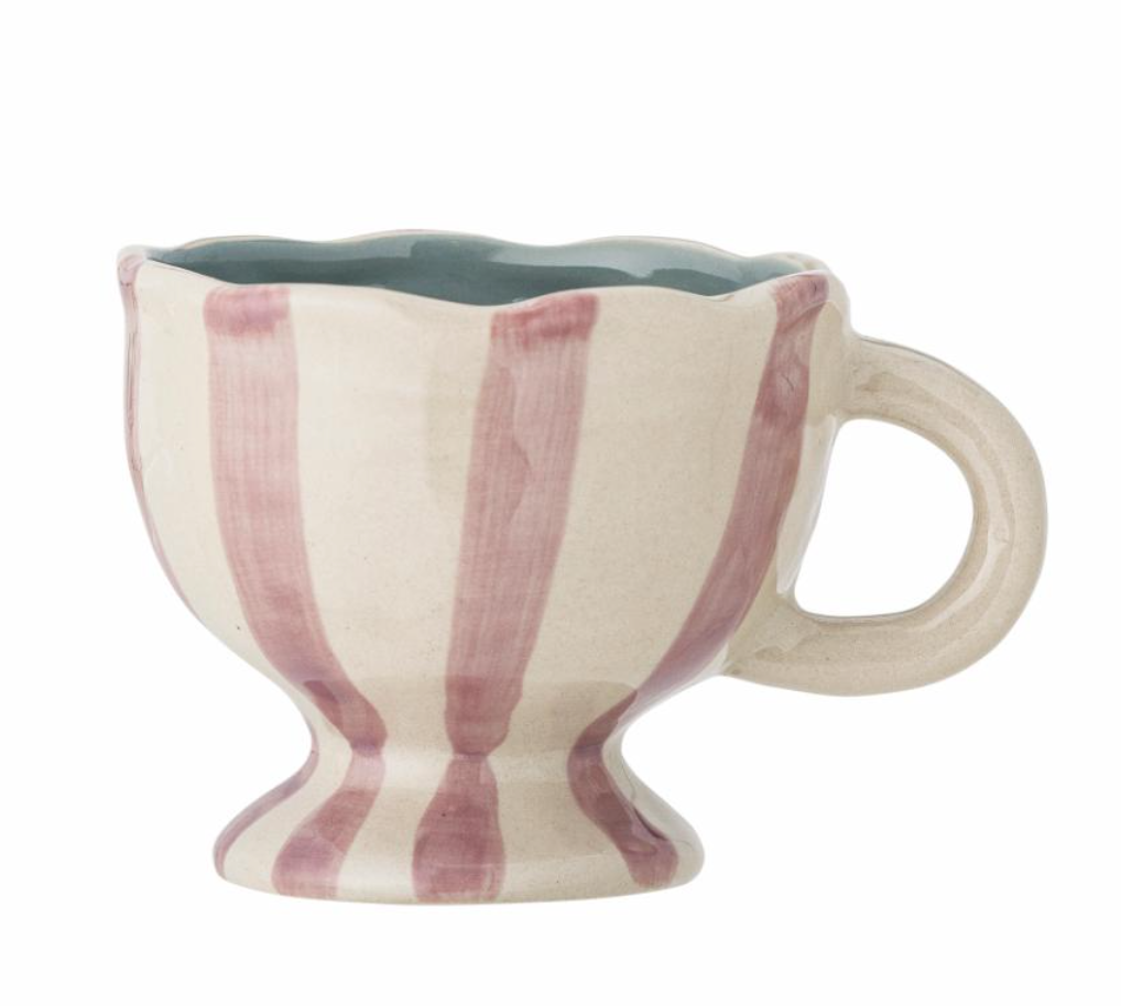 TASSE VILLA GESTREIFT ROSA