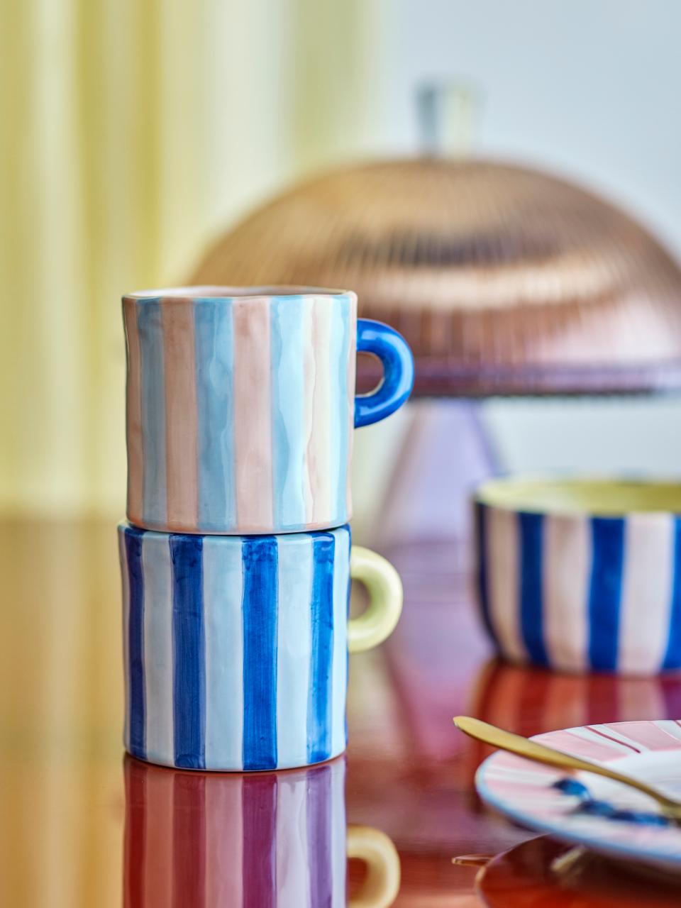 TASSE PHOENIX STREIFEN ROSA