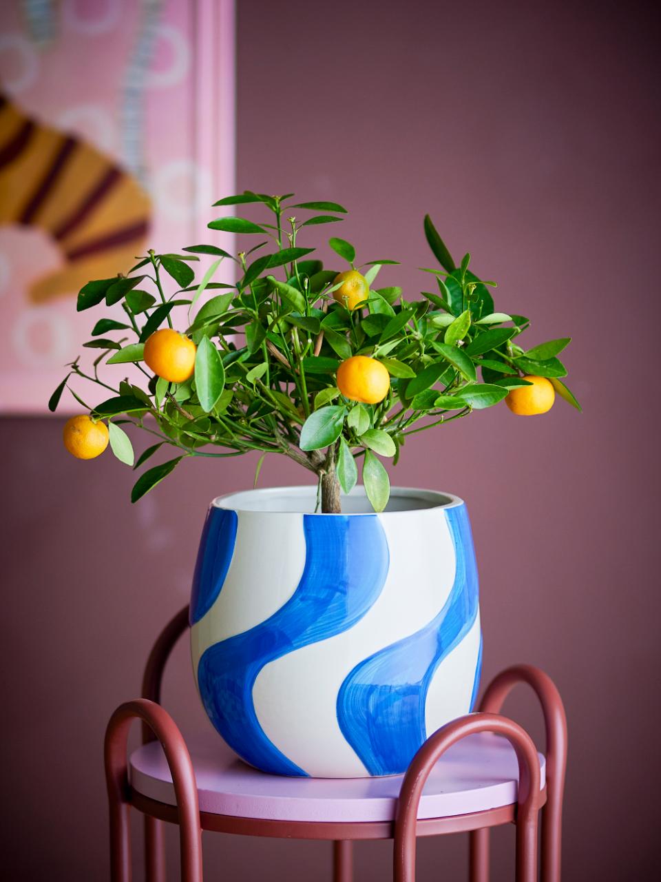 BLUMENTOPF ROMY GEWELLTE STREIFEN