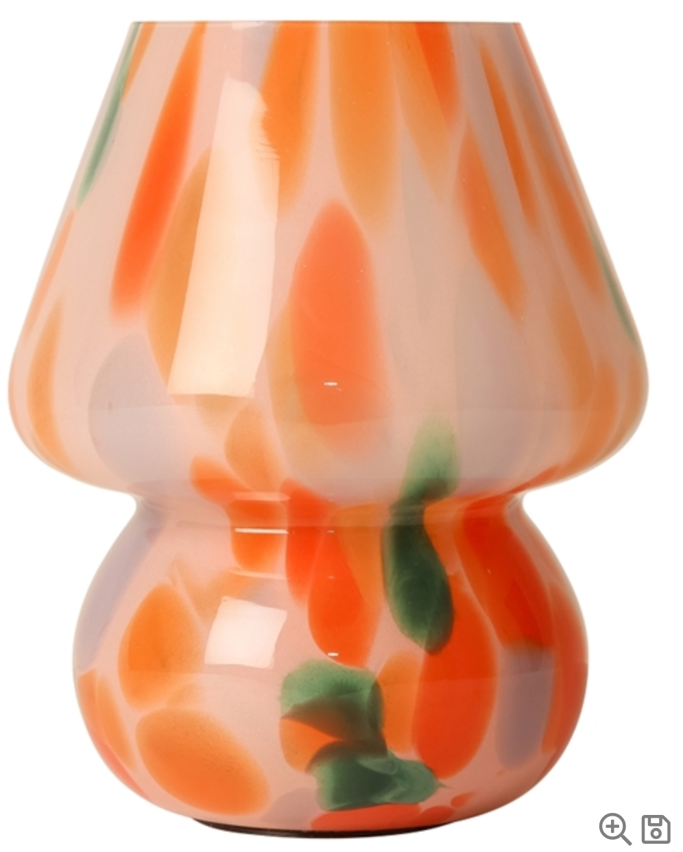 TISCHLAMPE "Lampe Joyful, chips, pink/lila/grün/orange, 19xø15"