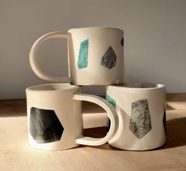 Tasse "Polygonien, Karo, Sagome"