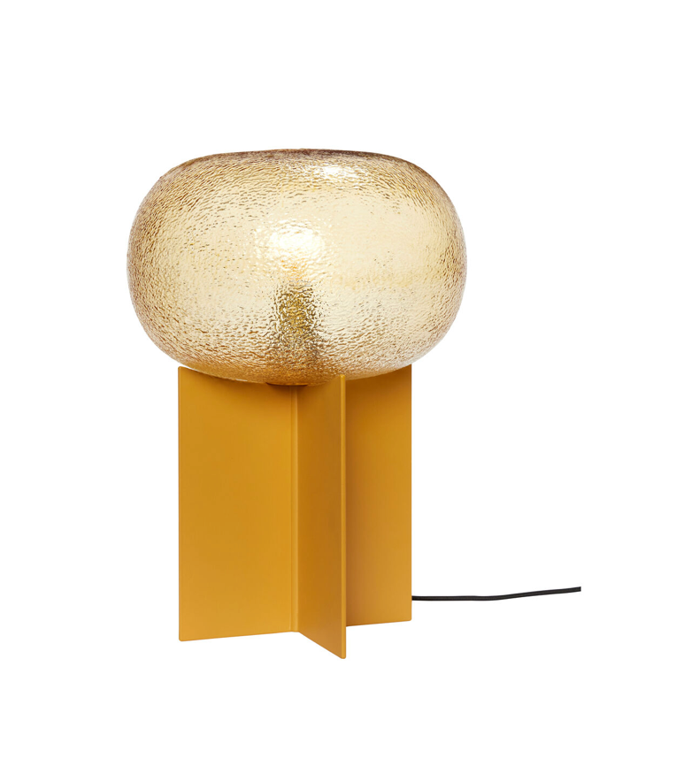 Tischlampe in Amber/Orange