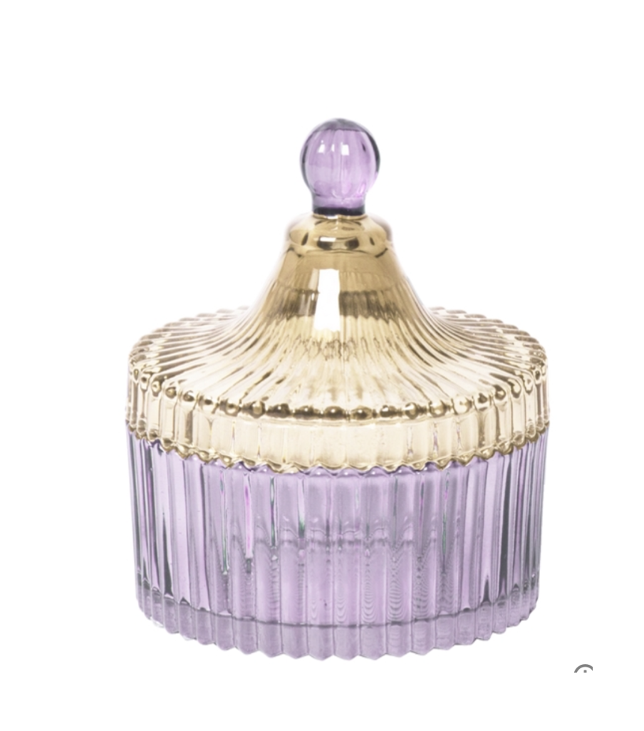 BONBONNIERE STREIFEN HELLLILLA KLEIN