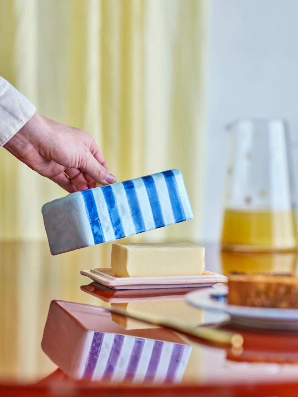 BUTTERDOSE PHOENIX STREIFEN BLAU