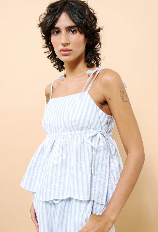 TOP CORENTINE BLEU CLAIR "HS-CHC-25257"