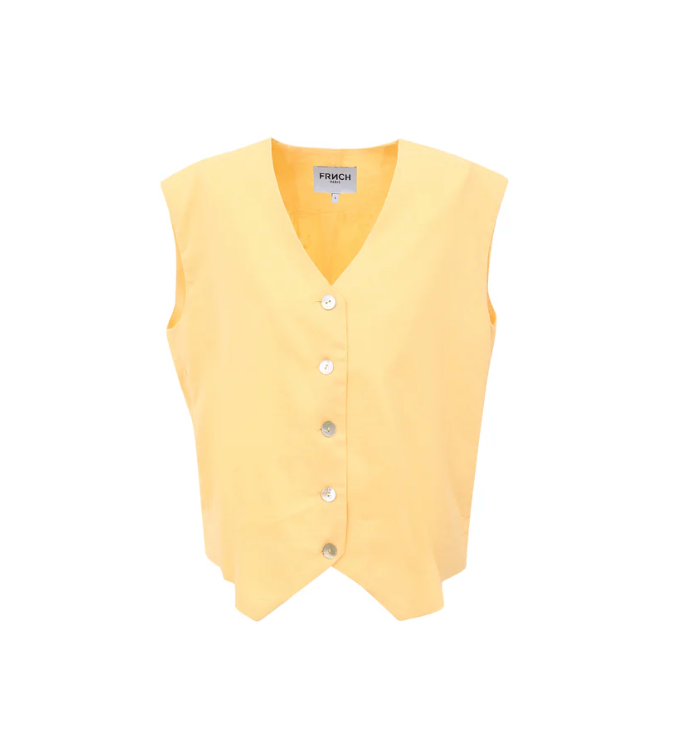 WESTE GILET LUCIA GELB "F12731"