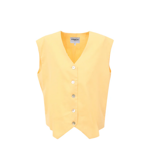WESTE GILET LUCIA GELB "F12731"