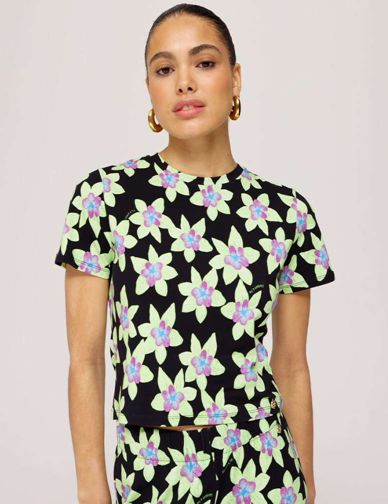 TOP GREEN BLOSSOM "JANE-SS TOP"