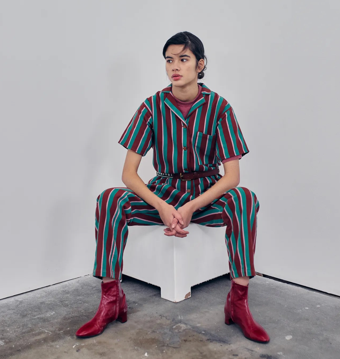 WASHED COTTON OVERALL