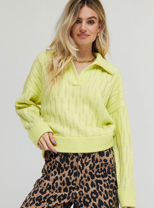 SWEATER AUTUMN LIME "MOLLIE-JU"