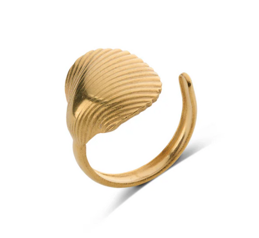 "ANE" RING MUSCHEL OFFEN EDELSTAHL