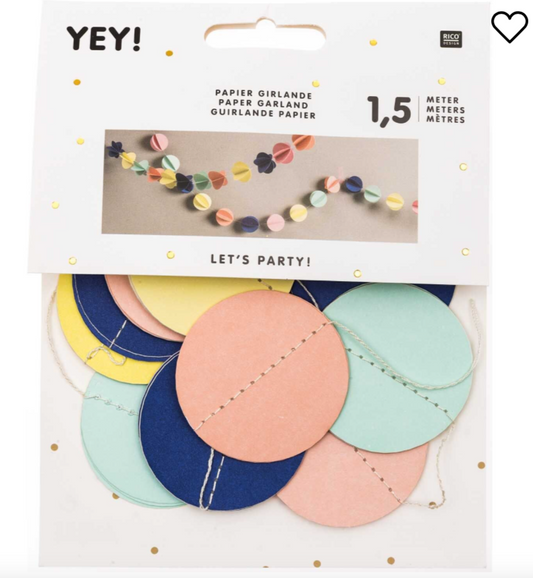 GIRLANDE BÄLLE MEHRFARBIG