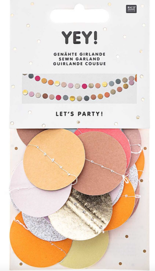 GIRLANDE GLITTER KREISE