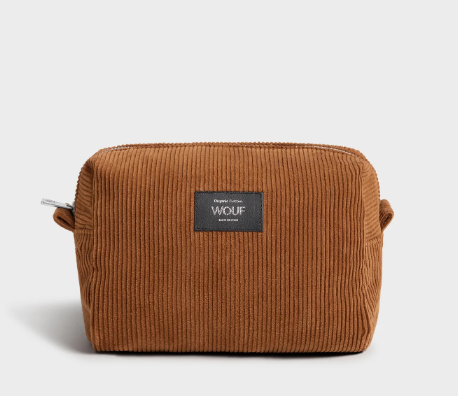TOILETRY BAG CORD CARAMEL