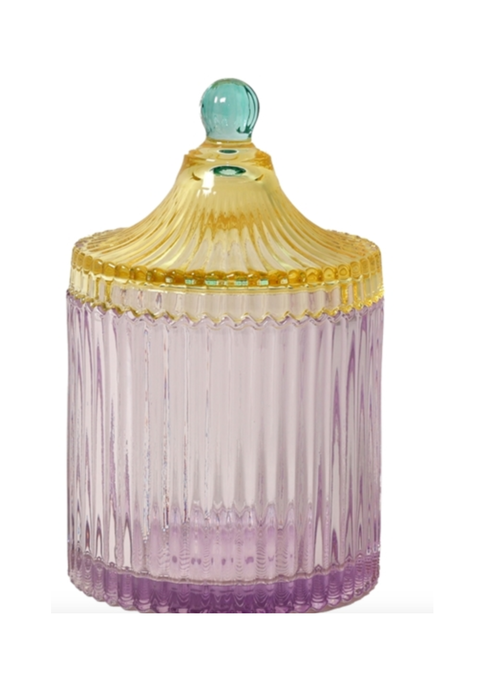 BONBONNIERE LILA GELBEN MITTEL