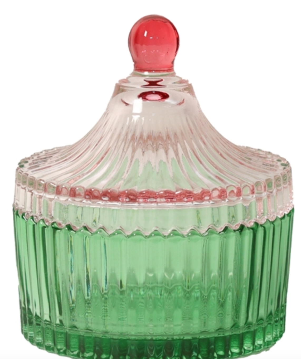 Bonbonniere Gelb mit Rosa Deckel (klein) -  12 x ø10 cm