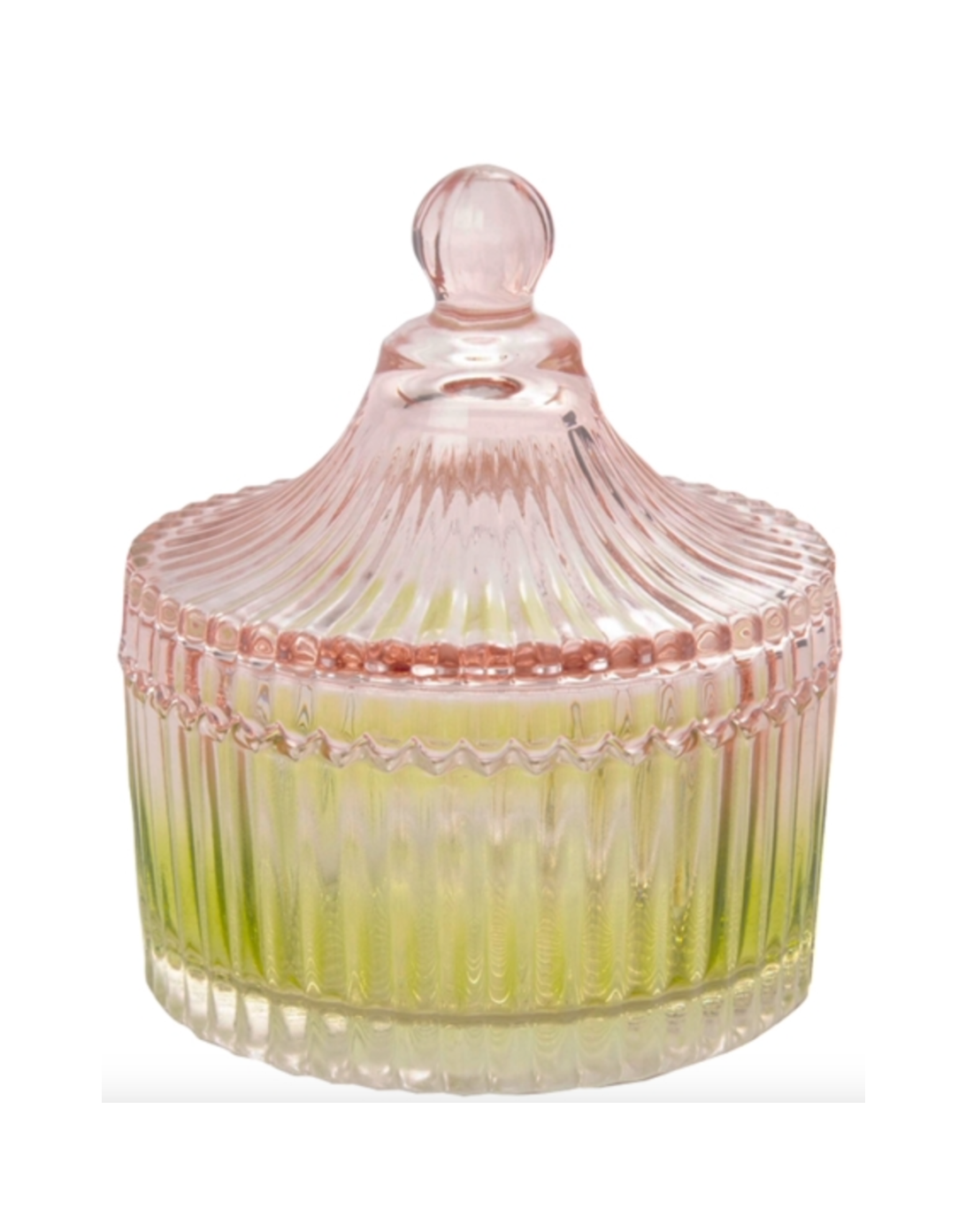 BONBONNIERE STREIFEN LIME ROSA KLEIN