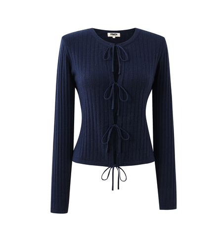 STRICKJACKE VERONIQUE MARINEBLAU