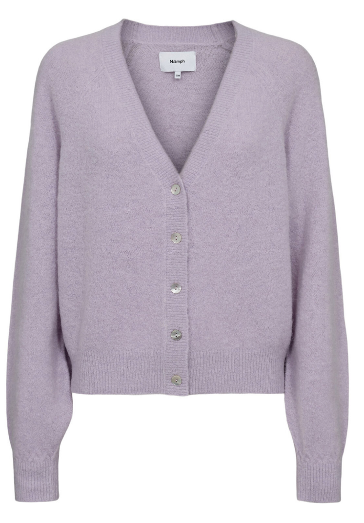 V-NECK CARDIGAN LILAC BREEZE "NURIETTE"