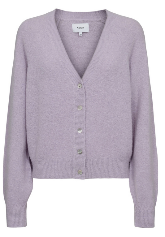 V-NECK CARDIGAN LILAC BREEZE "NURIETTE"