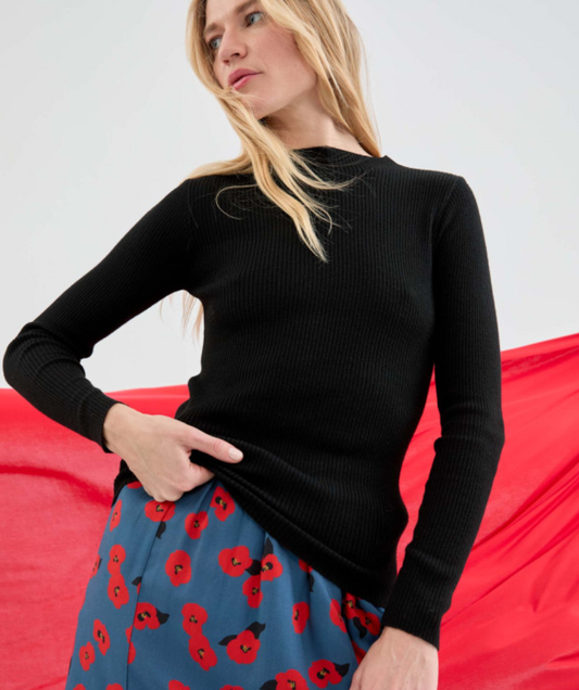 STRICKPULLOVER BLACK "33C/10007"