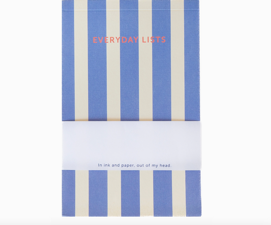 FABRIQUE NOTIZBLOCK GESTREIFT BLAU
