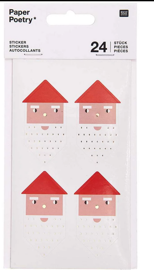 Weihnachts Sticker (24 Stück) Paper Poetry