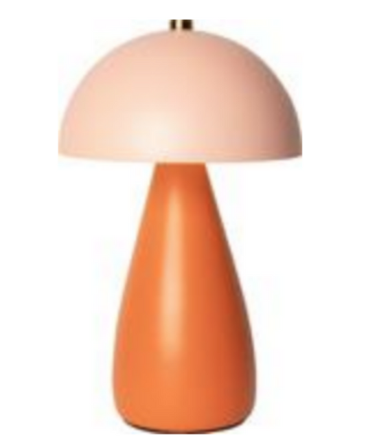 TISCHLAMPE, Mrs. wiederaufladbar, orange/pink, 26xø15cm