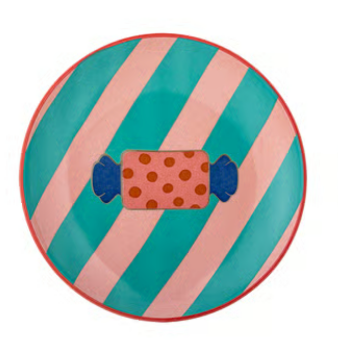 TELLER STEINGUT BONBON