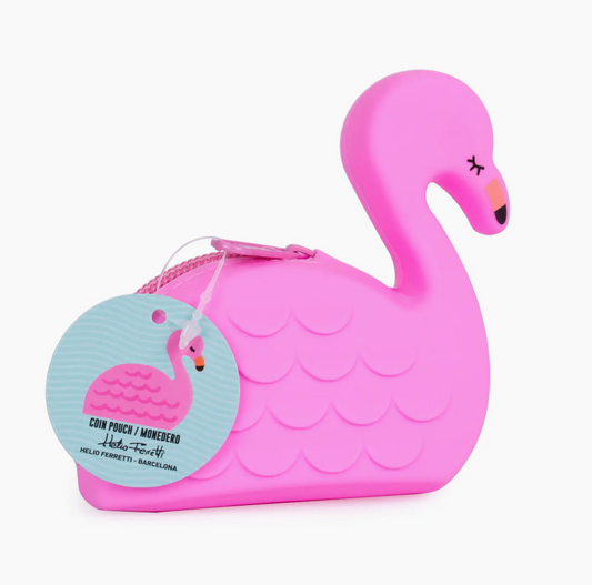 FLAMINGO SILIKON GELDBEUTEL