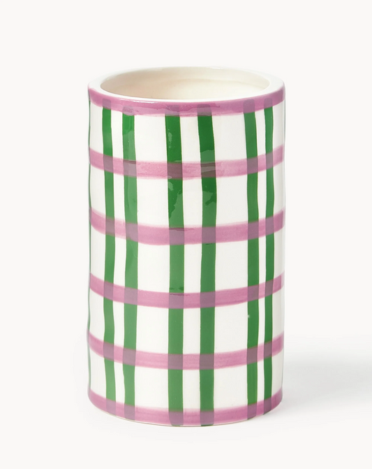 VASE CLASH GRID WEISS