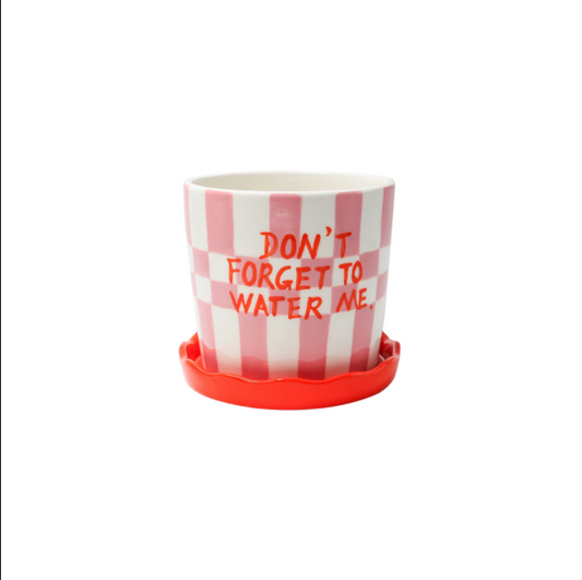 VASE ROSA "PLANT POT LIOR SQUARES & STRIPES"