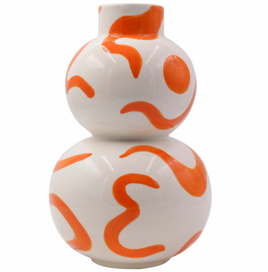 VASE ORANGE "VASE ISLA - SOL Y SOMBRA"
