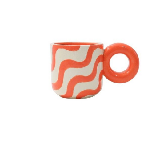 TASSE ORANGE "MUG BAUTISTA (250ML) - HAPPY WAVES"