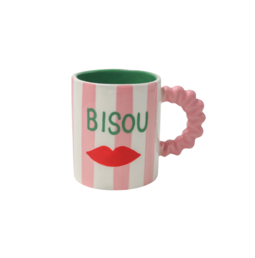 TASSE ROSA "MUG DANIELA (250ML) - BISOU BISOU"