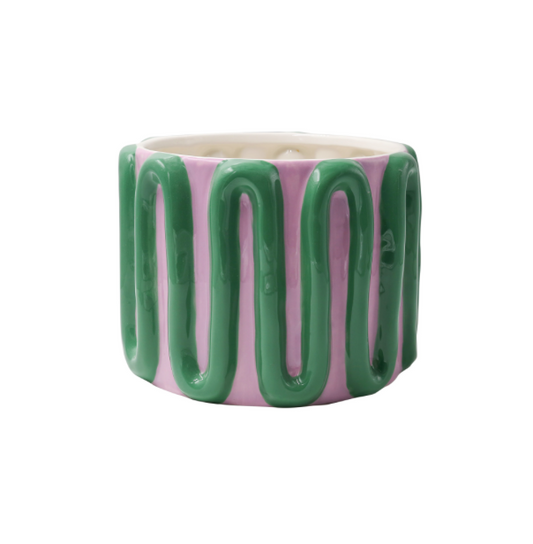 VASE GRÜN ROSA "PLANT POT ESTEFANÍA - AMOR DEL COLOR (GREEN)"