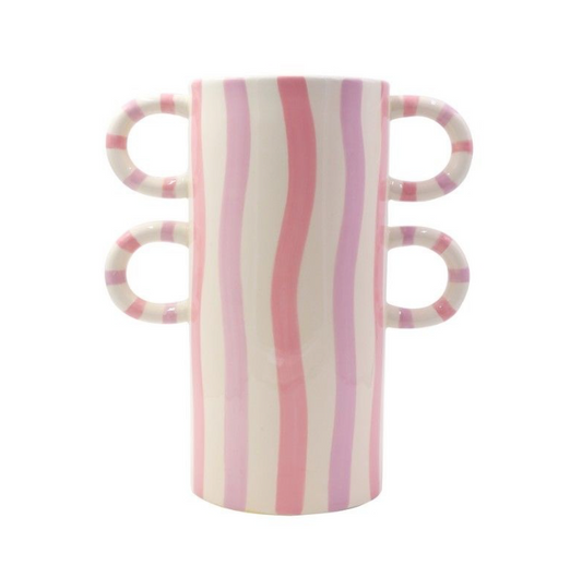 VASE ROSA STREIFEN "VASE ELISA - RAYAS BAILARINAS"
