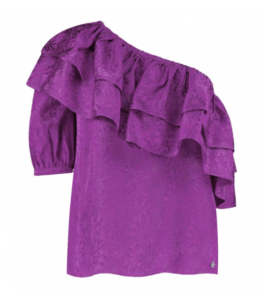 TOP ASYMETRISCH PURPLE "ROSIE-SS"