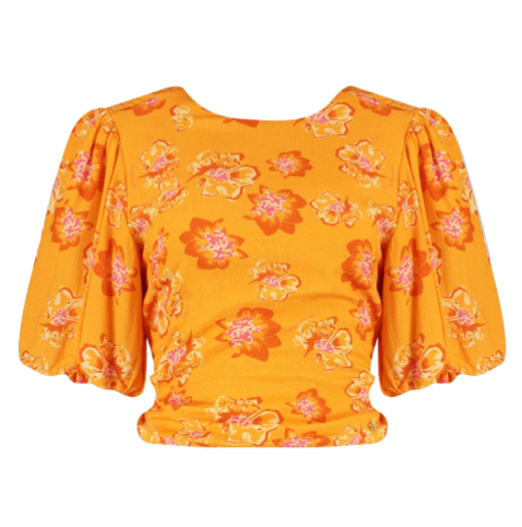 TOP FLORAL MACEY ORANGE "LIZZY-SS"