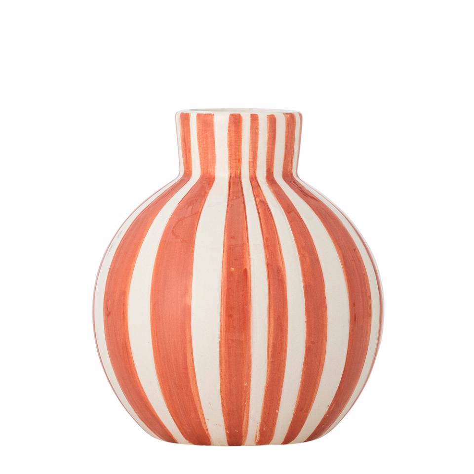 VASE FIAN STREIFEN ORANGE
