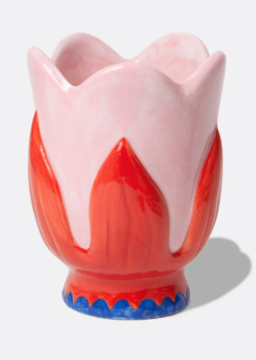 BECHER POT TULPE BLOOM ROSA