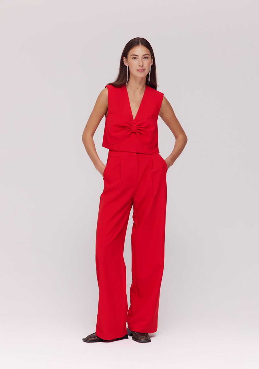 WESTE SCHLEIFE ROT SABRINA-SS