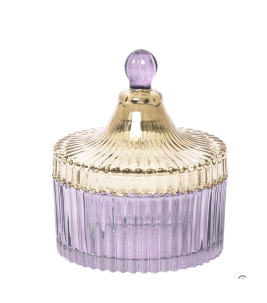 BONBONNIERE STREIFEN HELLLILLA KLEIN