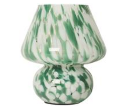 TISCHLAMPE "Lamp Joyful, chips, grün/weiß, 24xø23 cm"